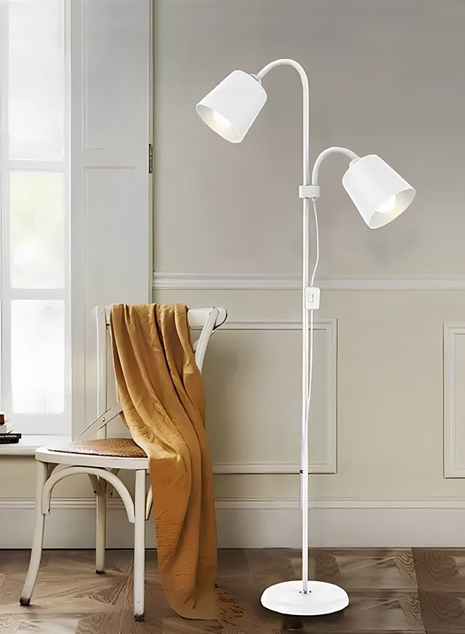 أبيكس مصباح أرضي LED بمصابيح إضاءة مزدوجة، مصباح أرضي عمودي بضوء قراءة قابل للتعديل، مصباح قائم لغرفة المعيشة وغرفة النوم والمكتب، - Image 2